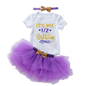 Bambina è il mio secondo <span class=keywords><strong>2</strong></span> ° compleanno abiti abbigliamento 3 pezzi set vestito <span class=keywords><strong>2</strong></span> ° compleanno vestito DGHB-002 - Product Image 6
