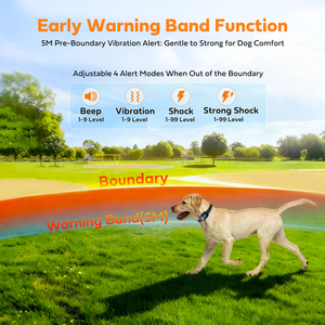 Neues Hundetrainingshalsband Kabelloses GPS-Zaun Intelligentes Hundehalsband Grenzabgrenzung App Kostenlos Ohne Abonnement - Product Image 4