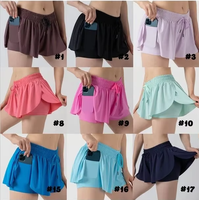 Custom Mommy and Me Split Shorts 2-in-1 gelaagde, zwierige tennisskirt met verborgen zak en trekkoord in de taille, geschikt voor golf, hardlopen en fitness.