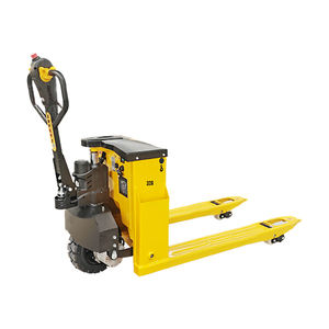 Transpaleta eléctrica todoterreno Weliftrich de 3 toneladas, Gato de paleta de acero con cargador de paletas de 3 toneladas con batería de ácido de 48V - Product Image 1