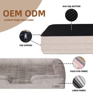 Оптовая продажа Роскошная ортопедическая кровать для собак Премиум пены памяти кровать для собак - Product Image 4