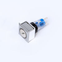 ELEWIND Interrupteur à clé lumineux carré 2 positions 22mm (PB223WF-11Y/2) Tension max 250V
