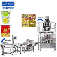 Machine de remplissage automatique de sacs à fermeture éclair pour pesage de biscuits Mini machine d'emballage de collations Doypack