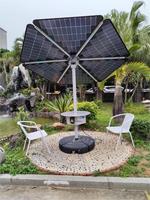 Kit solaire MPPT 600W Sunflower avec batterie au lithium, sortie 220V, panneaux solaires monocristallins et polycristallins, système de montage au sol