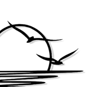 Art mural minimaliste en métal « Lever de soleil et <span class=keywords><strong>mouettes</strong></span> » - Décoration abstraite de coucher de soleil pour salon, chambre à coucher, décoration intérieure moderne, art linéaire - Product Image 4