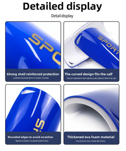 Espinilleras Personalizadas con Logotipo, Espinilleras de Sublimación en Blanco para Protección en Fútbol - Product Image 4