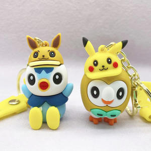 ขายดี eevee cos pikachus Psyduck แหวนว่ายน้ำหมวก rowlet พวงกุญแจการ์ตูนน่ารัก - Product Image 3