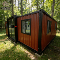 Maison Modulaire Préfabriquée de Luxe Mobile, 2-3 Chambres, Maisonnette Préfabriquée Portable, Conteneur Extensible 20ft 40ft