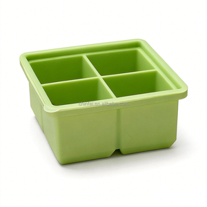 Molde de silicona grande para cubitos de hielo 5x5, bandeja reutilizable sin BPA para <span class=keywords><strong>whisky</strong></span>, cócteles y café - Product Image 3