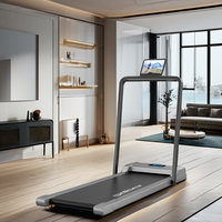 Tapis de course électrique pliable silencieux Office Walker avec grand écran pour la maison et le fitness