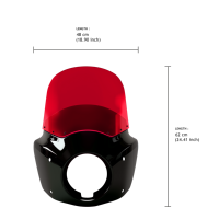 Carénage de phare de moto de 13 pouces, plusieurs couleurs au choix pour Harley Davidson Road Warrior Road Shark