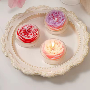 ของขวัญวันแม่ แฮนด์เมด เทียนหอมอโรมาเธอราพีไร้ควัน รูปทรงสร้างสรรค์ DIY - Product Image 1