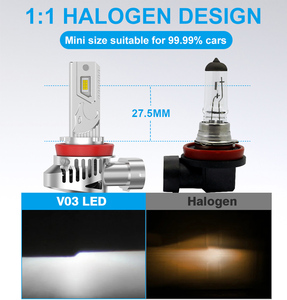V03 voiture H7 ampoule de phare H11 70W Canbus sans erreur CSP 6000K 9005 9006 9012 LED phare antibrouillard H4 - Product Image 4