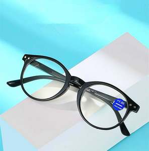 Gafas de Lectura Redondas Negras para Hombre y Mujer, con Bisagras de Resorte, Anti Luz Azul, Precio de Mayoreo - Product Image 3