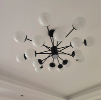 Lampe suspendue moléculaire nordique en forme de haricot magique, éclairage LED moderne pour salon, salle à manger, chambre à coucher, décoration de maison populaire