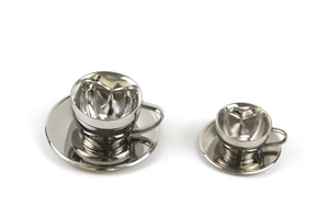 Isolati Tazza di Caffè <span class=keywords><strong>con</strong></span> Piattino In Acciaio Inox a Forma di <span class=keywords><strong>Cuore</strong></span> A Doppia Parete Tazza di Caffè Espresso - Product Image 6