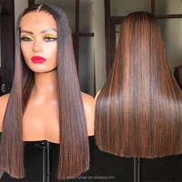 14 Zoll brasilia nisches Remy Haar Bob Perücke Highlight Farbe für Spitze Frontal Straight Style 16 Zoll Stretched Length Short Lace Perücken