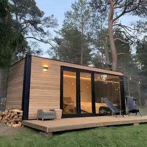 Case Prefabbricate di Lusso Moderne da 20ft e 40ft dalla Cina con Porte Scorrevoli in Vetro, Ideali <span class=keywords><strong>per</strong></span> Rifugi nel Cortile, Cabine <span class=keywords><strong>per</strong></span> Vacanze, Mini Case Prefabbricate - Product Image 1