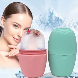 Ice Roller Silicone Face Massage Ball Cold Compress Pore Cleaning Skin Care Tool Pink - Product Image 4