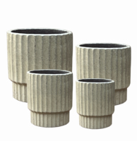 Kit de pot de fleurs en céramique, pot en terre cuite verni pour jardin extérieur, pot en argile pour plantes, pour la plantation