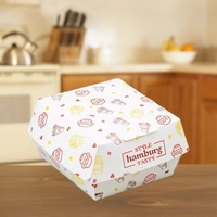 Emballage de fast-food jetable personnalisé d'usine Burger de poulet frit Boîte de frites à emporter