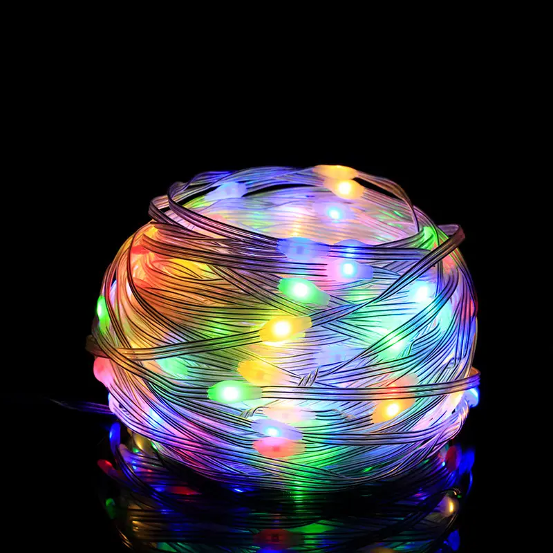 Guirlande lumineuse LED avec application intelligente pour arbre de noël, 12 v, USB, wi-fi, RGB, lumière féerique à distance