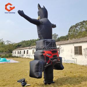 3,6 m de altura diseño personalizado inflable <span class=keywords><strong>Batman</strong></span> perro aire cielo bailarina onda mano brazo inflable tubo de bienvenida hombre mascota para tienda - Product Image 5