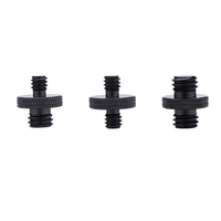 Adaptateur de vis de trépied fileté 1/4 " mâle vers 1/4 " mâle, convertisseur de filetage à double tête pour cage d'appareil photo et support d'éclairage