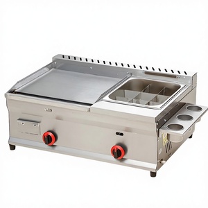 Attrezzatura da Cucina Commerciale Friggitrici e Piastre a Gas in Acciaio Inox di Grado Industriale per Pollo Fritto e Chioschi di Cibo da Strada - Product Image 4