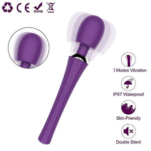Cintura pequena Vibração Sem Dormência Masturbação Feminina Silicone Massagem Vara Sex Toys AV Wand - Product Image 2