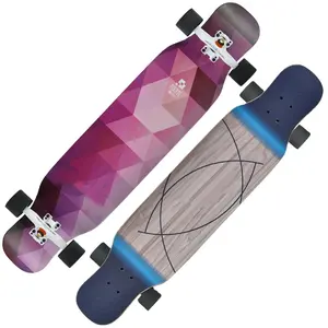 Factory direct sales of skateboards for boys and girls dancing board adult children longboard double warp board land surfboard