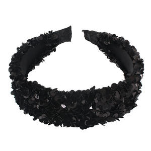 होवसेको सबसे ज्यादा बिकने वाला फैशन सेक्रइन हेयर हूप व्यक्तिगत एंटी-स्लिप स्पंज रंगीन हेडबैंड हेयरबैंड हेयरबैंड - Product Image 3