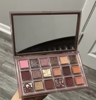 Palette de fards à paupières végétaliens mats et scintillants à haute pigmentation, 18 couleurs, marque privée, pour la vente en gros de produits cosmétiques et de maquillage