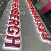 Enseigne personnalisée pour boutique, lettres lumineuses LED rétroéclairées pour la publicité, inscription lumineuse électronique