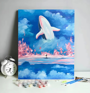 Peinture murale numérique DIY sur toile, personnalisée et colorée, à numéros, pour la vente en gros, imperméable et écologique - Product Image 3