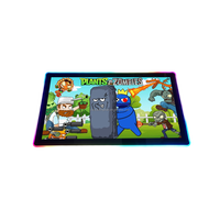 Monitor con Marco de Luz LED de 23.8 Pulgadas, Pantalla Táctil Capacitiva con Monitor para Juegos 3M o ELO