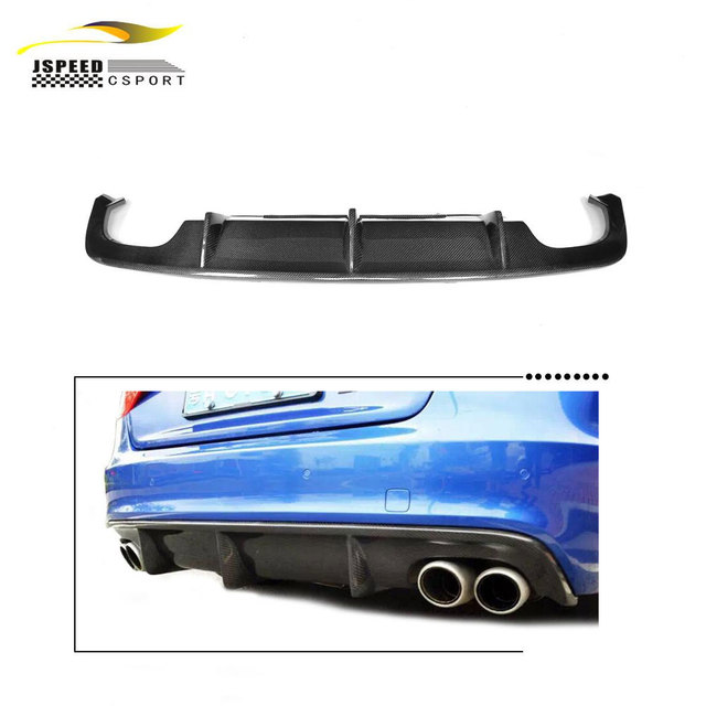 Carbon Fiber Rear Bumper Diffuser Spoiler for Audi S5 Bumper 2013 Facelift