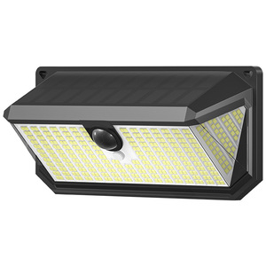 Solar Powered <b>Sensor</b> Outdoor Wall Lamp <b>Led</b> <b>Light</b> Waterproof For Balcony Entrance Garden Courtyard - Product Image 1
