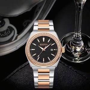 Reloj de Cuarzo para Hombre, Importado, NH35, Personalizado, de Lujo, con Bisel de Diamantes, Resistente al Agua 5ATM, de Cerámica, para Negocios - Product Image 3