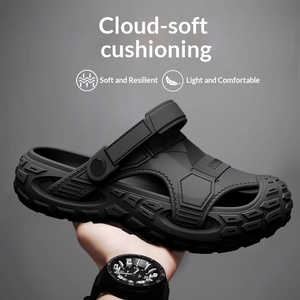 Sandales d'été décontractées pour hommes, à bout fermé, imperméables, antidérapantes, résistantes à l'usure, respirantes, pour la plage, sport, en fourrure et <span class=keywords><strong>maille</strong></span> - Product Image 2