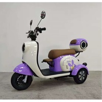 Tricycle électrique de haute qualité avec sièges pliables, petit tricycle transformable en vélo électrique familial