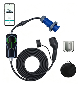 Chargeur EV portable 7 kW Type 1 AC 200-220V avec contrôle par application et support mural, câble de 3m/5m/10m/personnalisable - Product Image 1