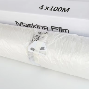 Film de masquage plastique personnalisé avec logo pour peinture automobile, 200 4m x 300m, vente chaude - Product Image 1