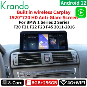 12.0 אנדרואיד krando 10.25 "נגן מולטימדיה gps עבור bmw 3 4 סדרה 2013 - 2016 אלחוטי אלחוטי אלחוטי nbt 4g