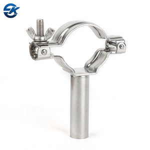 מזון כיתה סניטרית משושה צינור מחזיק עבור צינור נירוסטה 304 מהדק צינור קולב - Product Image 6