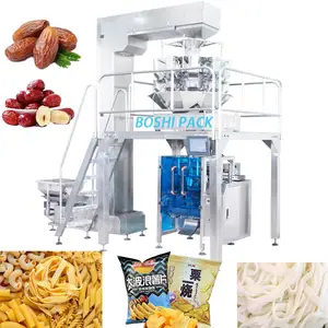 Máquina de embalagem de batatas fritas congeladas, batatas fritas fritas de nitrogênio gás gelado e batatas fritas