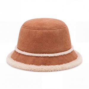 Wholesale Custom Logo Flat Embroidered Faux Suede <b>Bucket</b> <b>Hat</b> Vintage Luxury Sun <b>Hat</b> for Men <b>Women</b> Manufacturer - Product Image 2