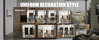 Plaques murales décoratives pour interrupteurs à 2 boutons en acrylique miroir durable Smart Life