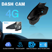 Caméra embarquée 4G HOLROADX Plug & Play pour JEEP Compass Gen 2, enregistreur vidéo double objectif, mode stationnement 24H, DVR, boîte noire Plug&Play 2015-2024