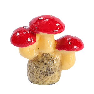 Ornements en résine miniature en forme de champignons 3,5 cm x 3 cm x 2 cm, finition brillante, décoration de table, jardin, utilisation intérieure et extérieure - Product Image 5